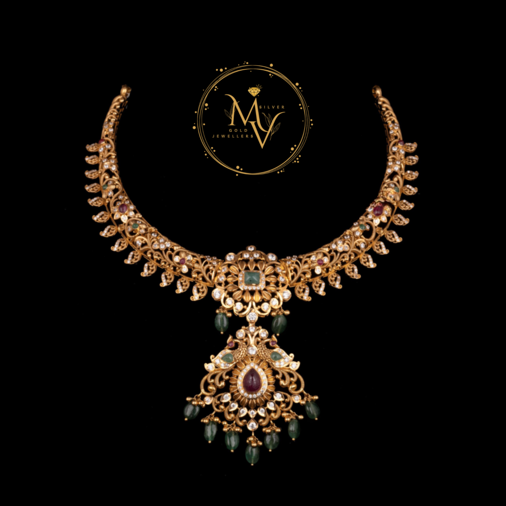 Regal Kundan Gold Necklace