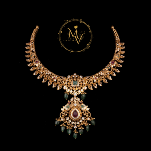 Regal Kundan Gold Necklace