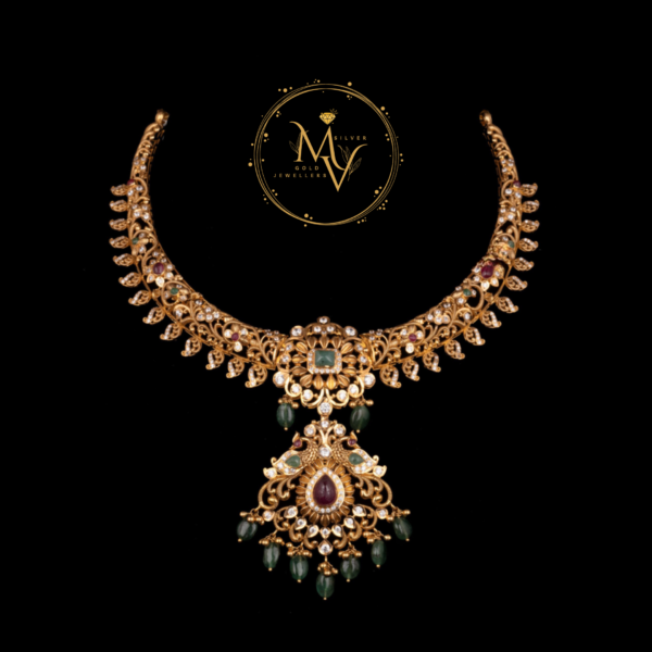 Regal Kundan Gold Necklace