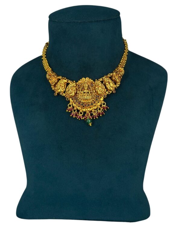 Lakshmi Peacock Temple Necklace