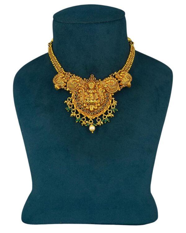 Lakshmi Lotus Temple Necklace