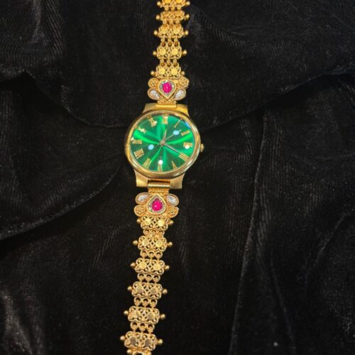 7 Green Royale Silver Watch