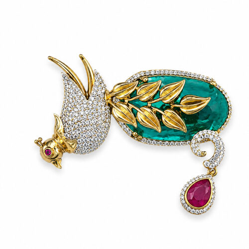 Emerald Bird Royale Pendant