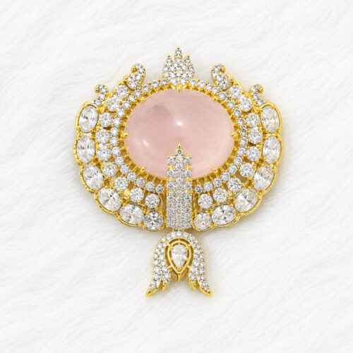Rose Crown CZ Pendant