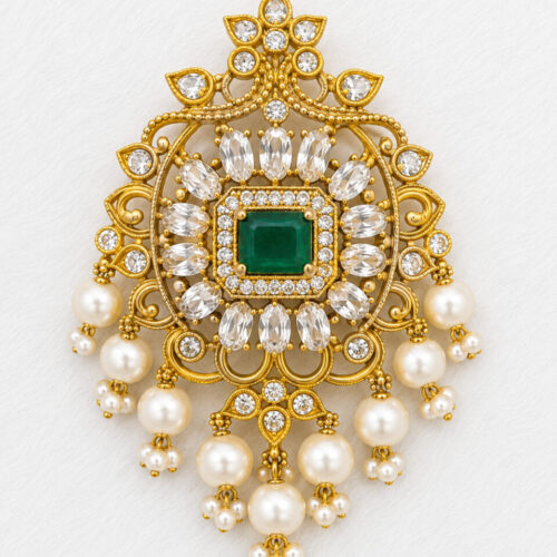 82b93129-3c61-466d-8107-68efa9612c42 Emerald Pearl Radiance Designer Pendant