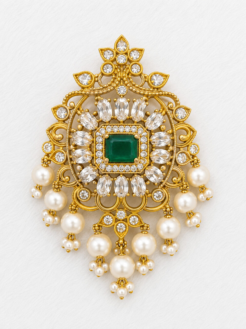 Emerald Pearl Radiance Designer Pendant 1 Emerald Pearl Radiance Designer Pendant