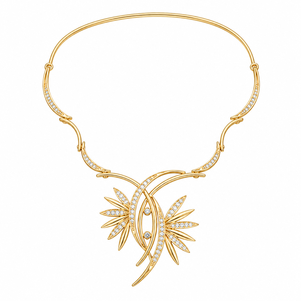 Radiant Bloom Diamond Necklace 1 Radiant Bloom Diamond Necklace