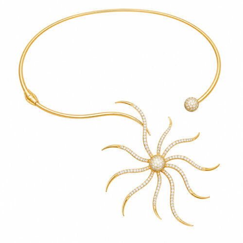 Sunburst Elegance Diamond Necklace