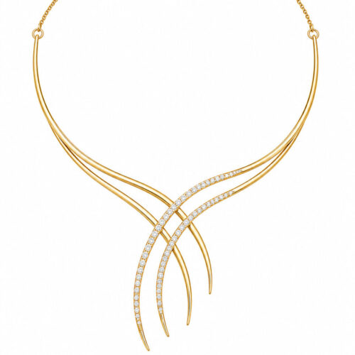 Celestial Flow Diamond Necklace