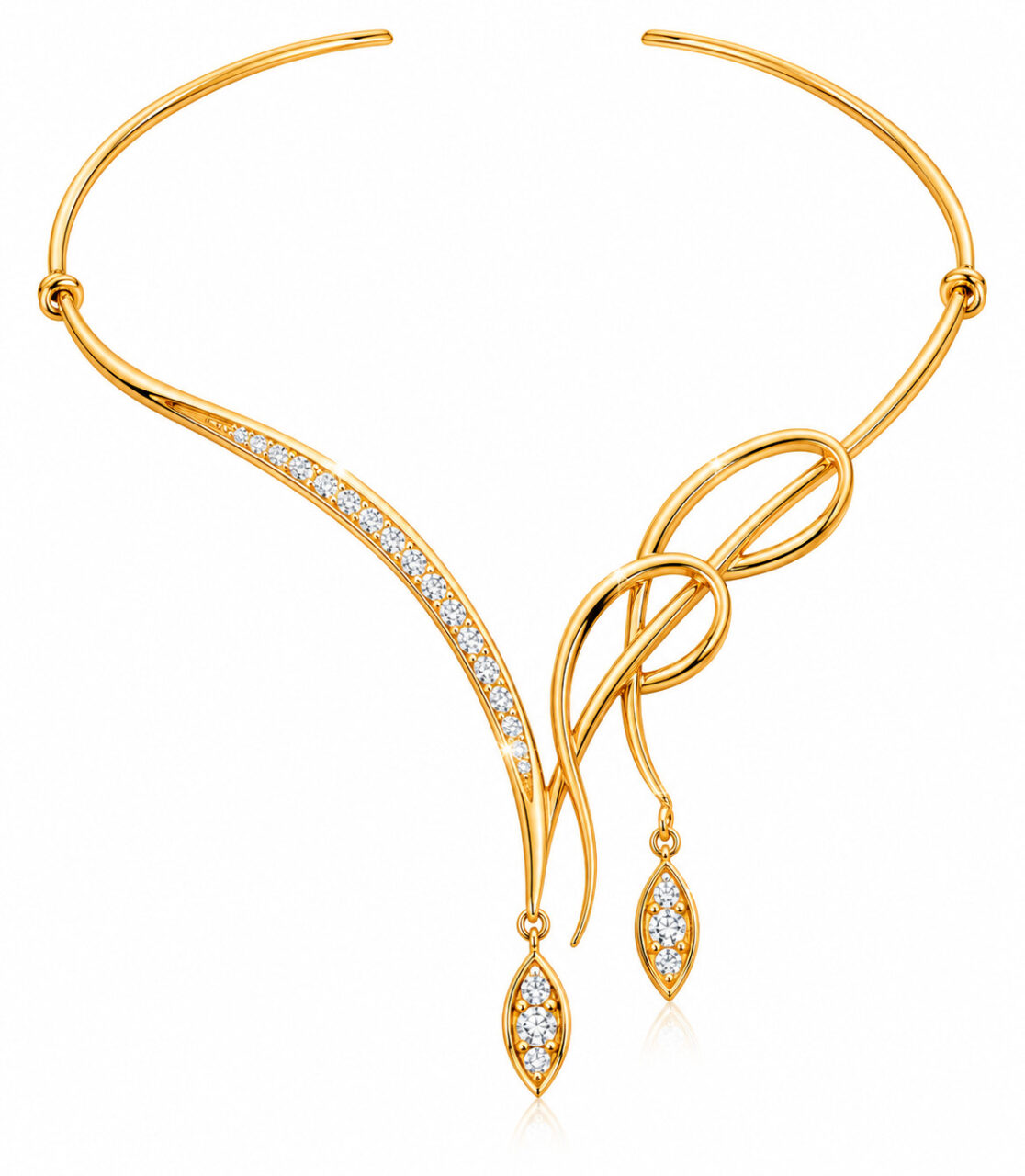 Golden Harmony Diamond Necklace 1 Golden Harmony Diamond Necklace