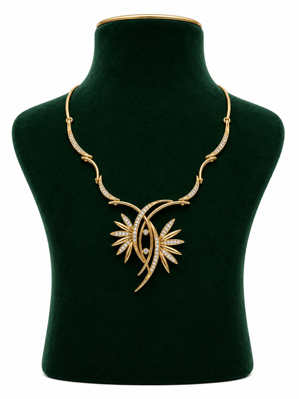 Radiant Bloom Diamond Necklace 2 Radiant Bloom Diamond Necklace - Image 2