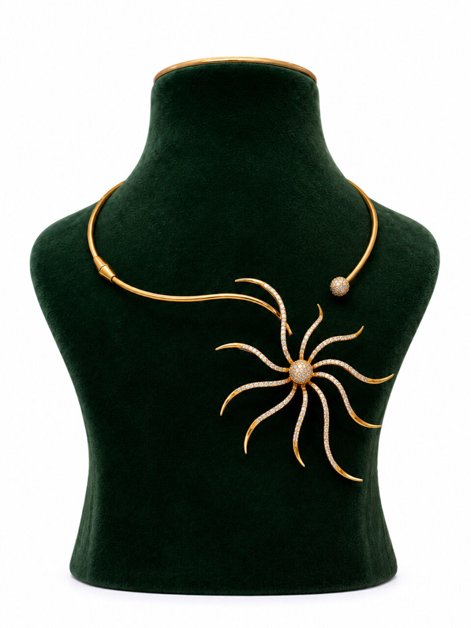 Sunburst Elegance Diamond Necklace 2 Sunburst Elegance Diamond Necklace - Image 2