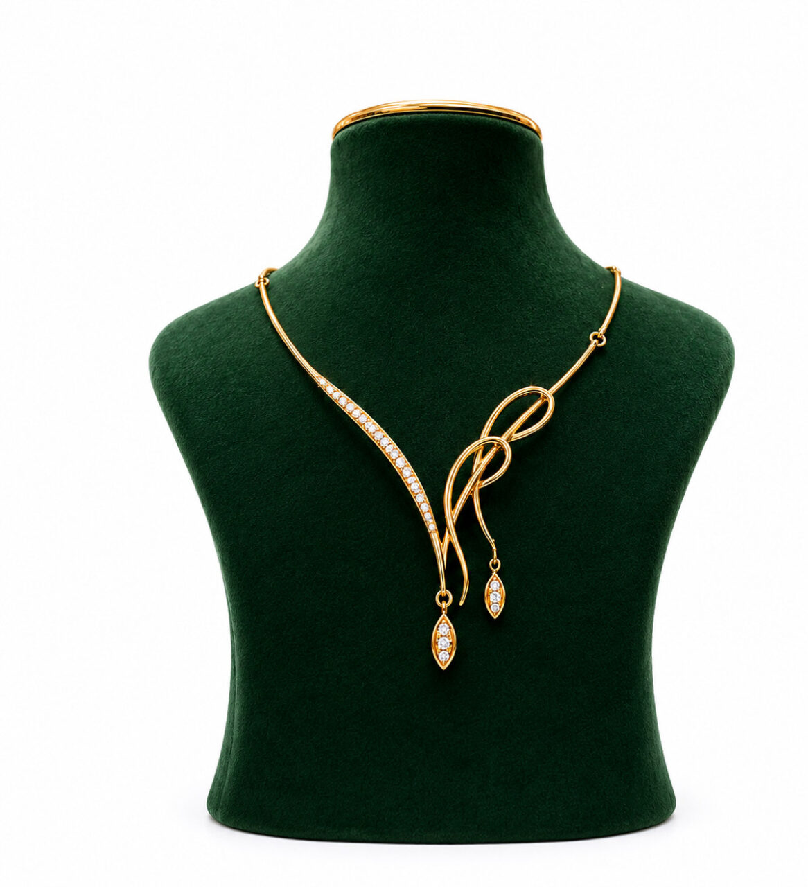 Golden Harmony Diamond Necklace 2 Golden Harmony Diamond Necklace - Image 2
