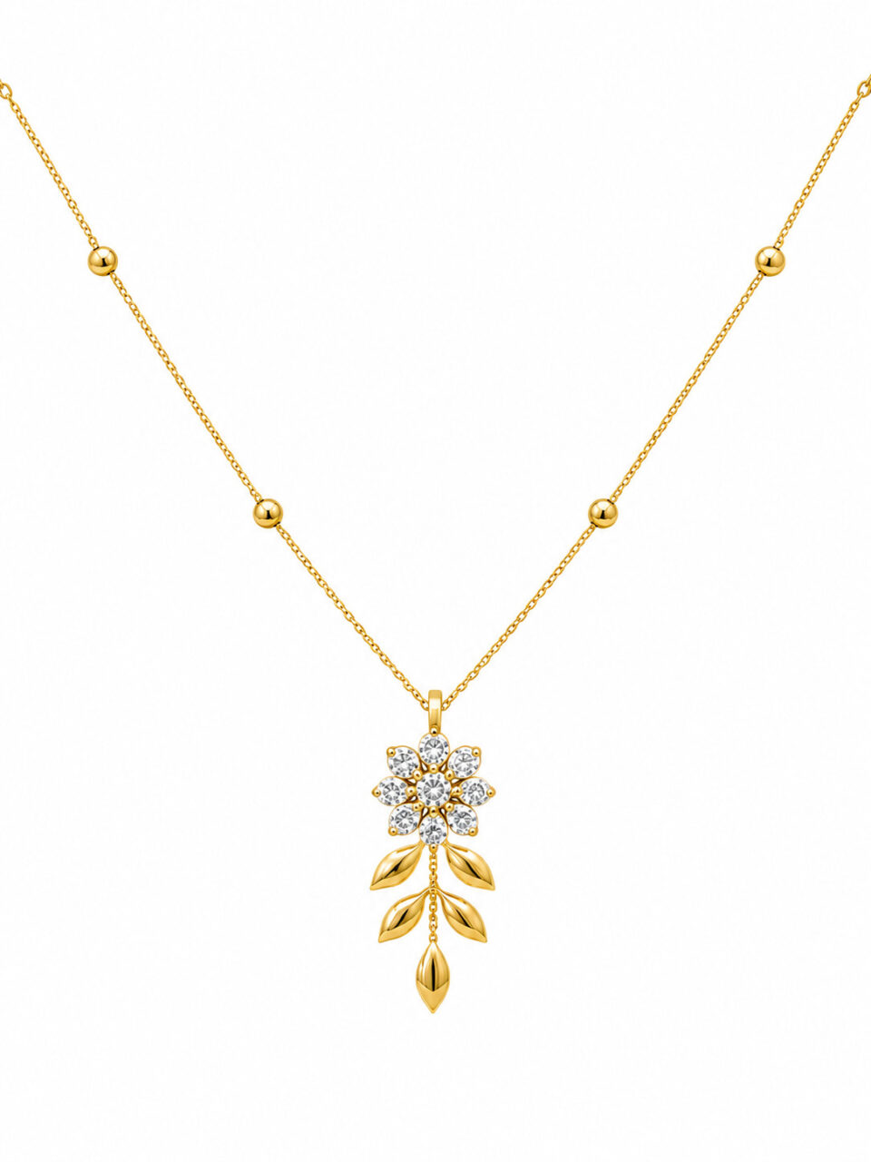 Blooming Daisy Diamond Pendant Chain 1 Blooming Daisy Diamond Pendant Chain
