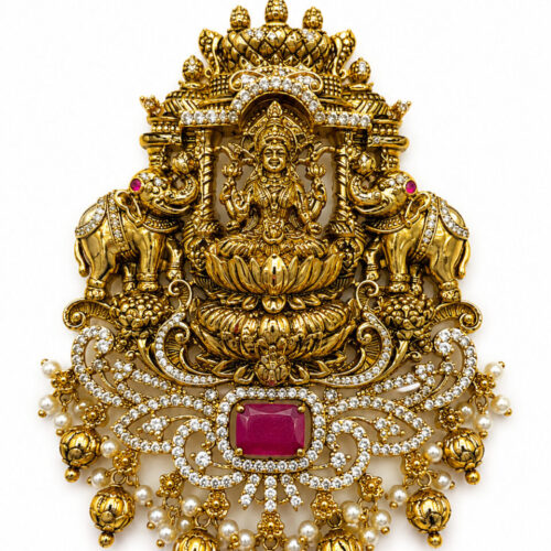ChatGPT Image Jun 3, 2026, 03_40_01 AM Mahalakshmi Gajalakshmi Royal Temple Pendant