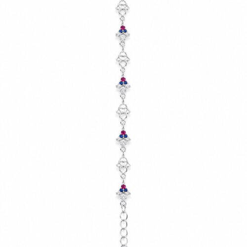 ChatGPT Image Jun 3, 2026, 11_59_13 PM Ruby Sapphire Floral Silver Bracelet