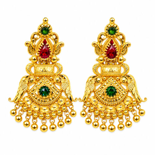 ChatGPT Image Jun 4, 2026, 06_30_51 AM Royal Emerald Chandrika Jhumka Earrings