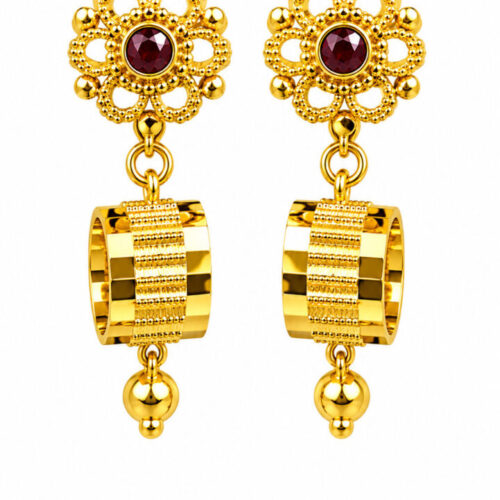 ChatGPT Image Jun 4, 2026, 06_57_04 AM Royal Floral Barrel Dangler Earrings
