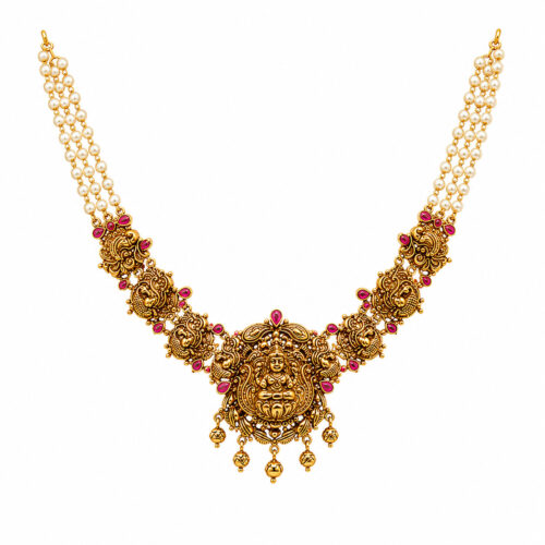 ChatGPT Image Jun 6, 2026, 04_10_20 AM Mahalakshmi Pearl Temple Haram Necklace
